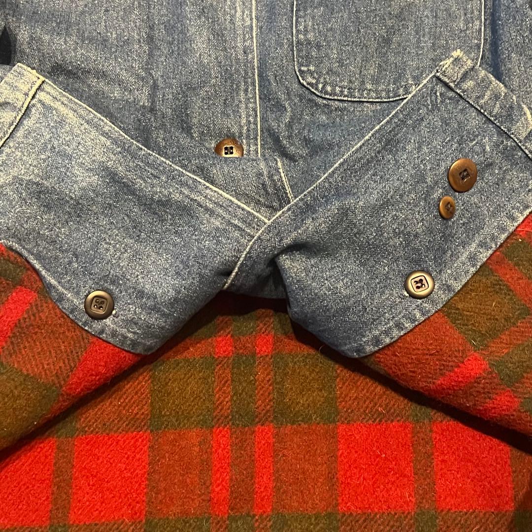 80s USA製 L.L.BEAN デニム カバーオール ハンティングジャケット