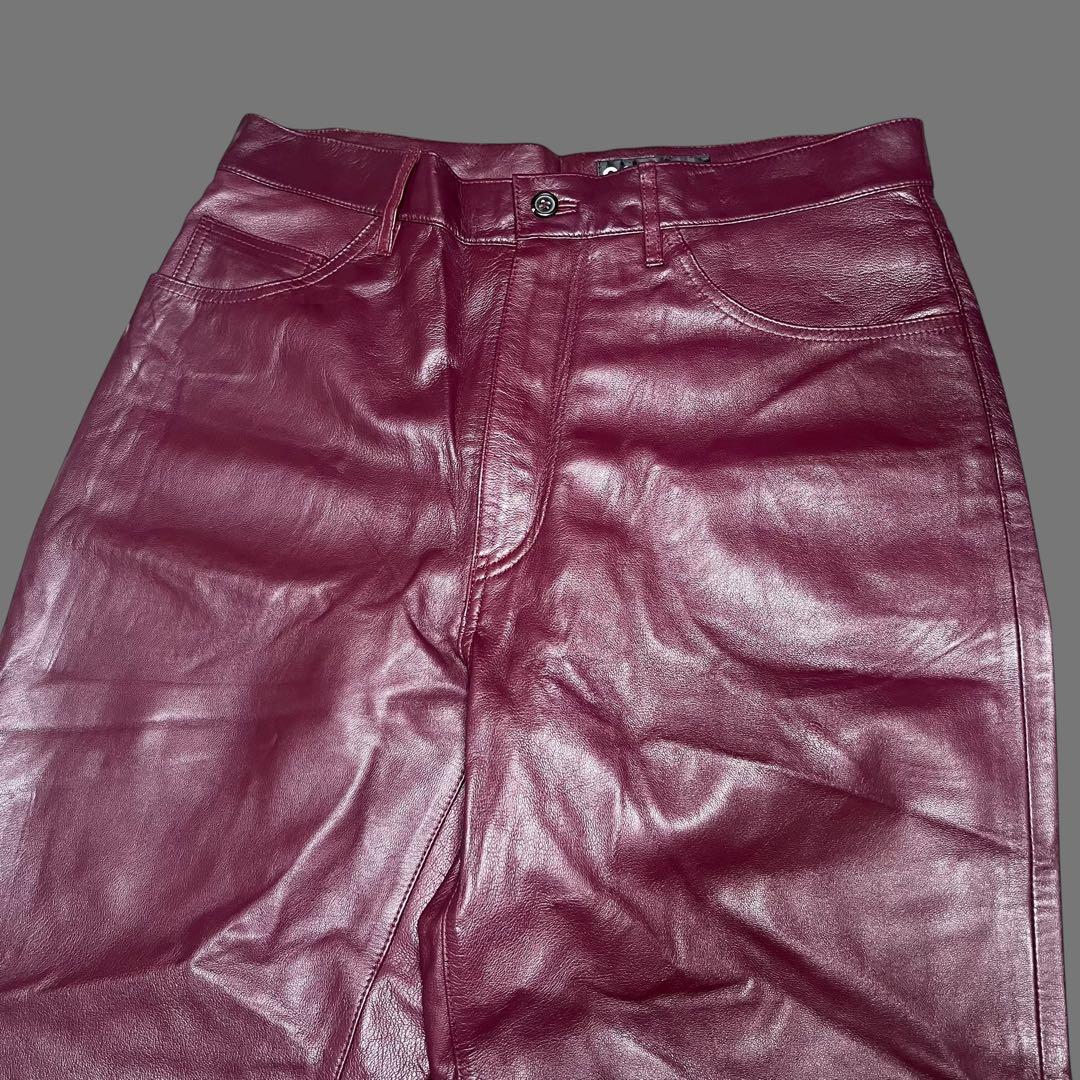 パンツ SO by alexander van slobbe Leather pants