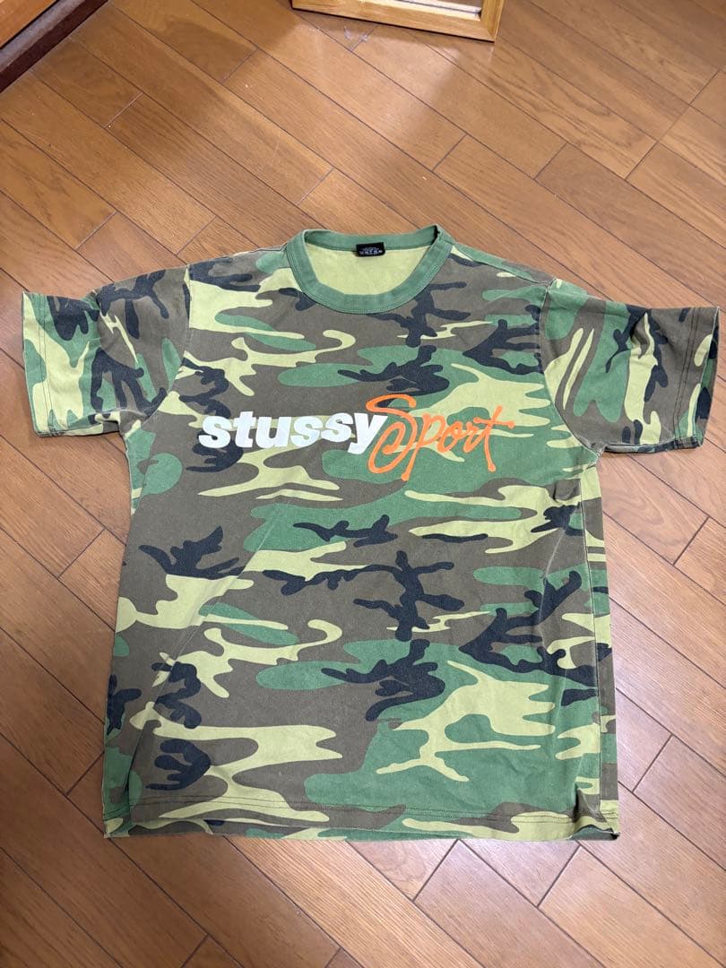 トップス Stussy Sport Script Tee Camo