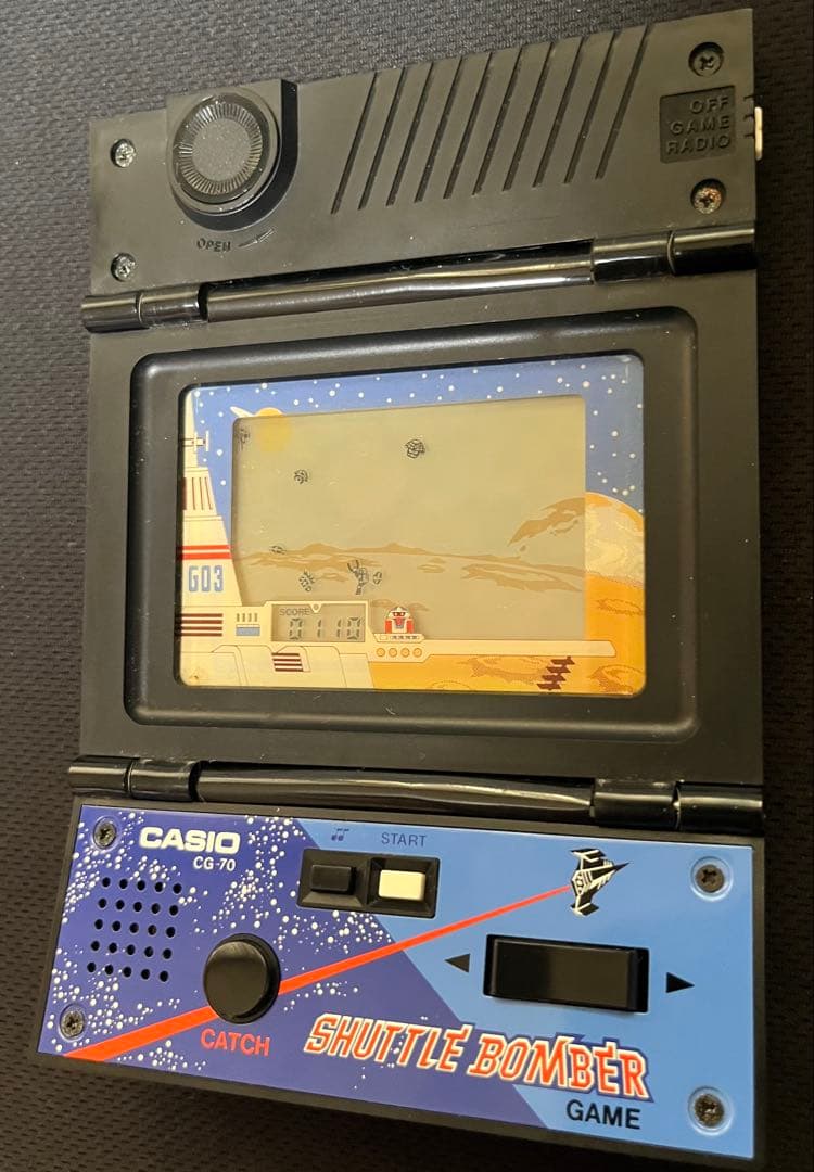 CASIO CG-70 SHUTTLE BOMBER ゲーム＆ラジオ動作確認済