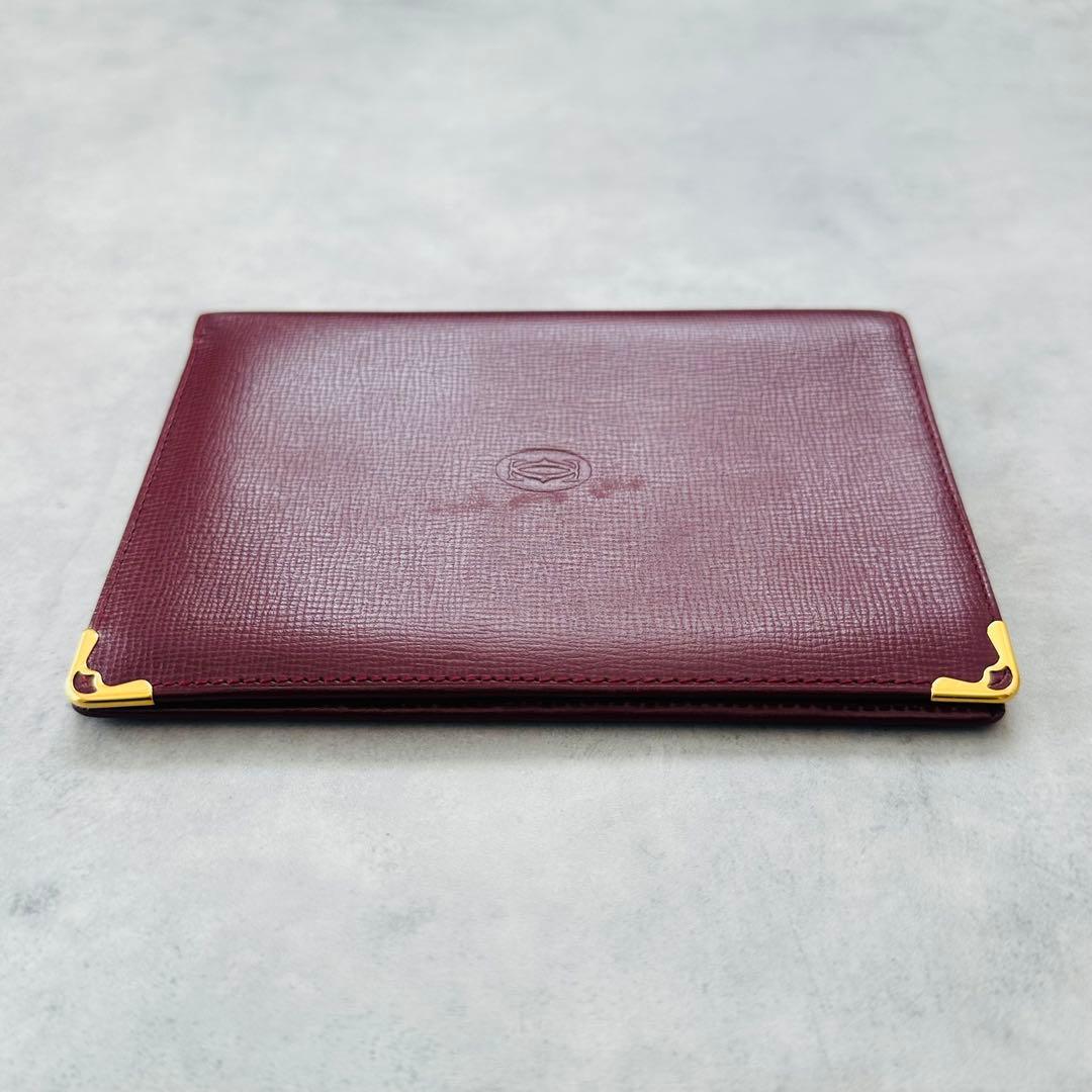 希少✨Cartier マストライン　二つ折り財布　札入れ　カード入れ　パスポート