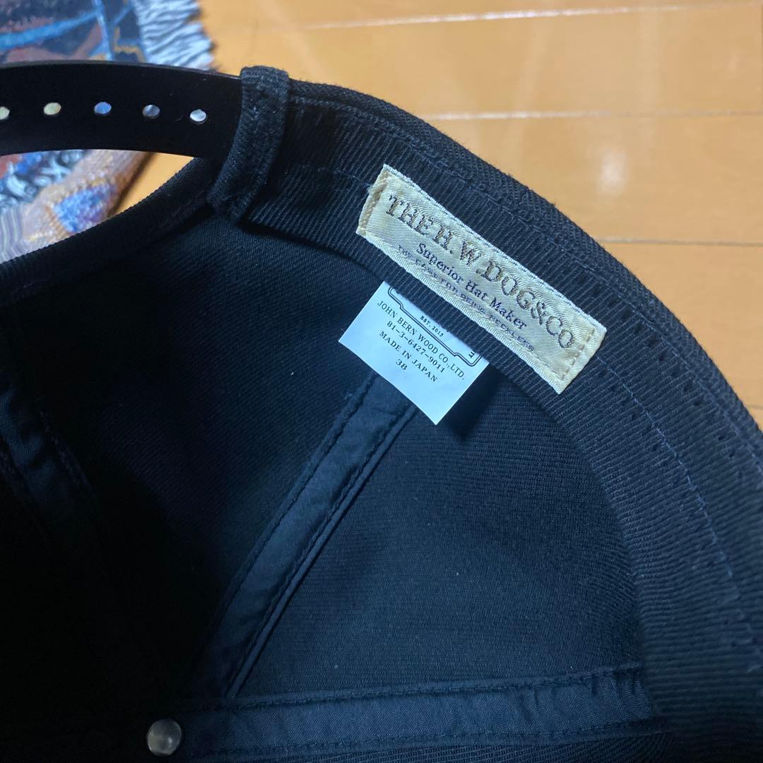 THE H.W.DOG&CO トラッカーキャップ 黒 サイズ38