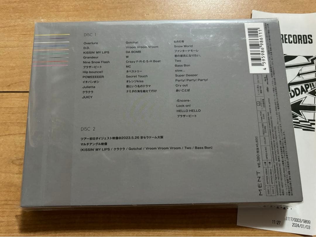  Man 1st DOMEツアーライブ Blu-ray 初回仕様