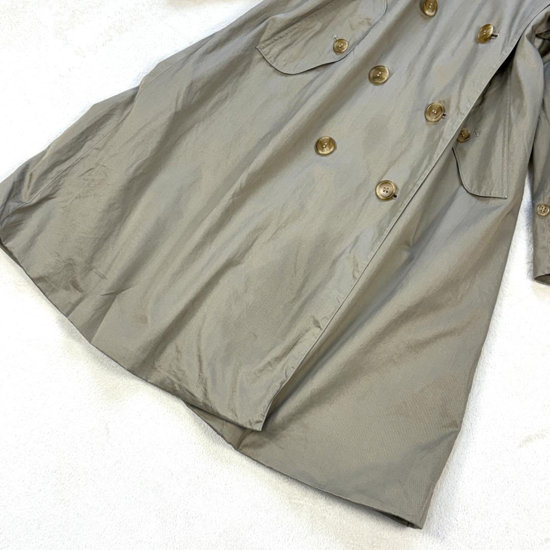 【美品】バーバリー90sヴィンテージスプリングコート玉蟲色ロングSサイズ