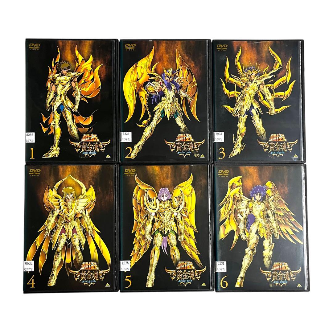 新品ケース DVD 「 聖闘士星矢 黄金魂 」 全6巻 古田丈司 車田正美