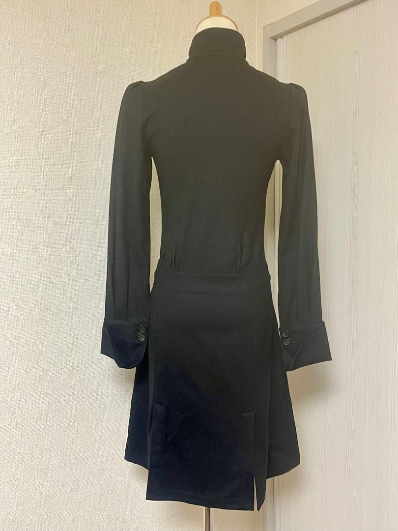 美品　くびれ　ウエスト美形　膝丈　ワンピース　M パトリッツァぺぺ　イタリア製