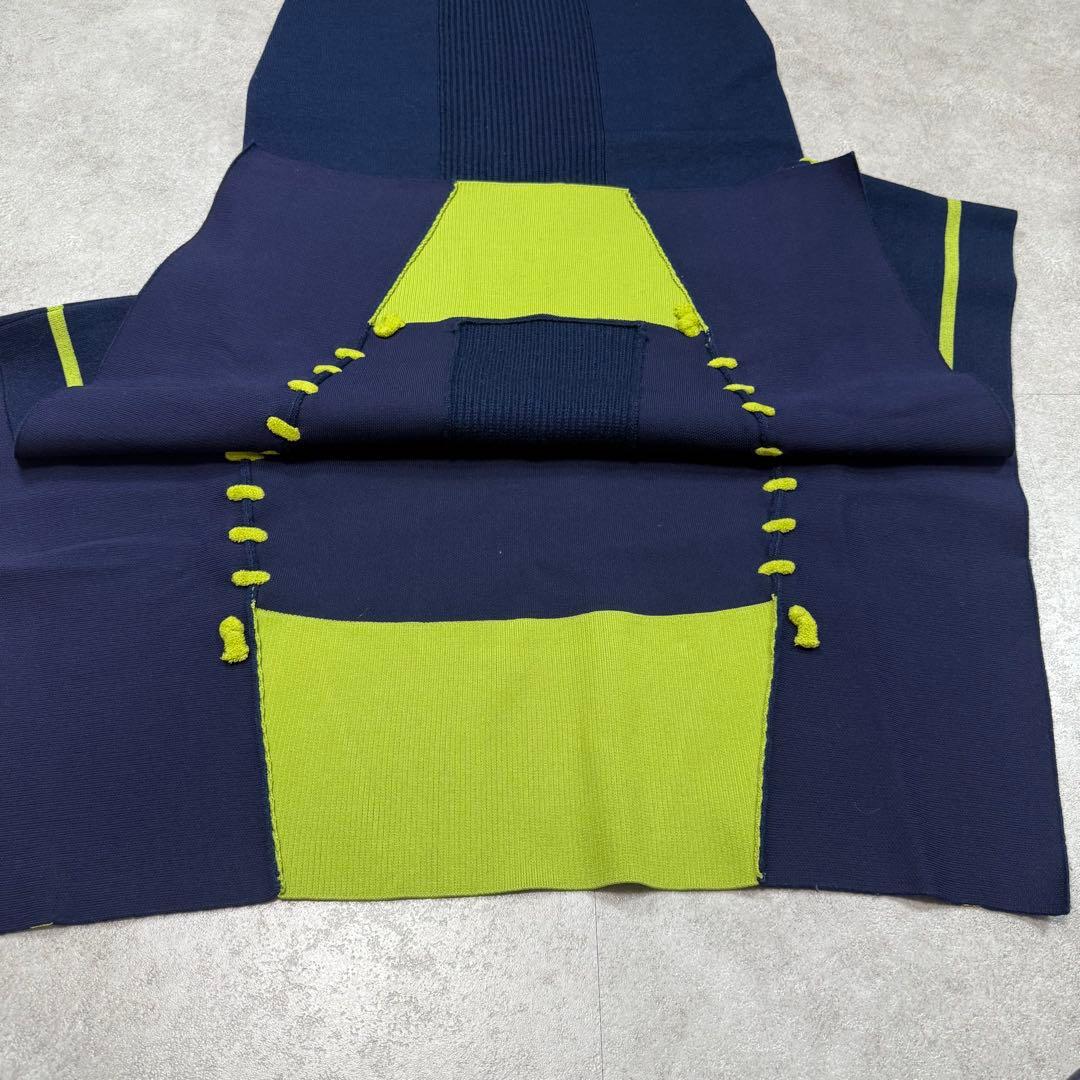 24AW✨定価約4万✨UN3D. ポイントステッチニットスカート アシンメトリー