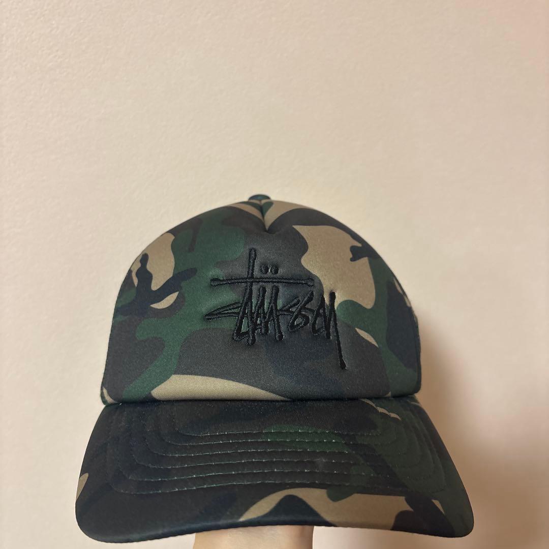 stussy迷彩キャップ