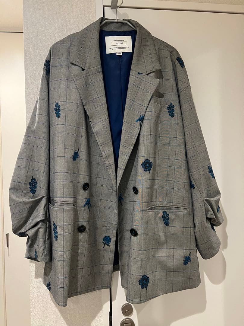 ジャケット・アウター Ameri Vintage CHECK FLOWER PAPA JACKET