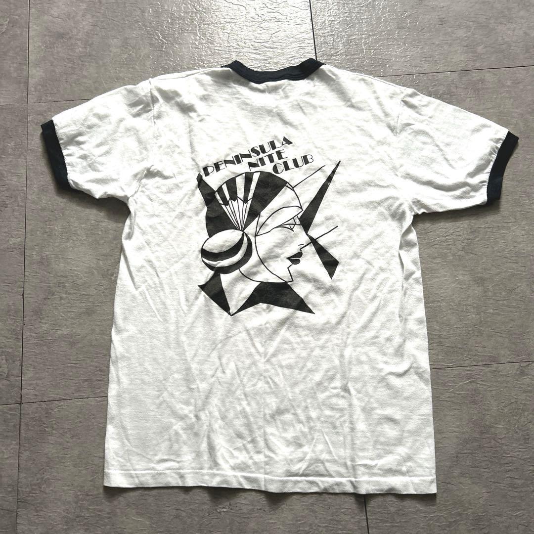 80sヴィンテージclass of '57リンガーTシャツアーティスト似顔絵