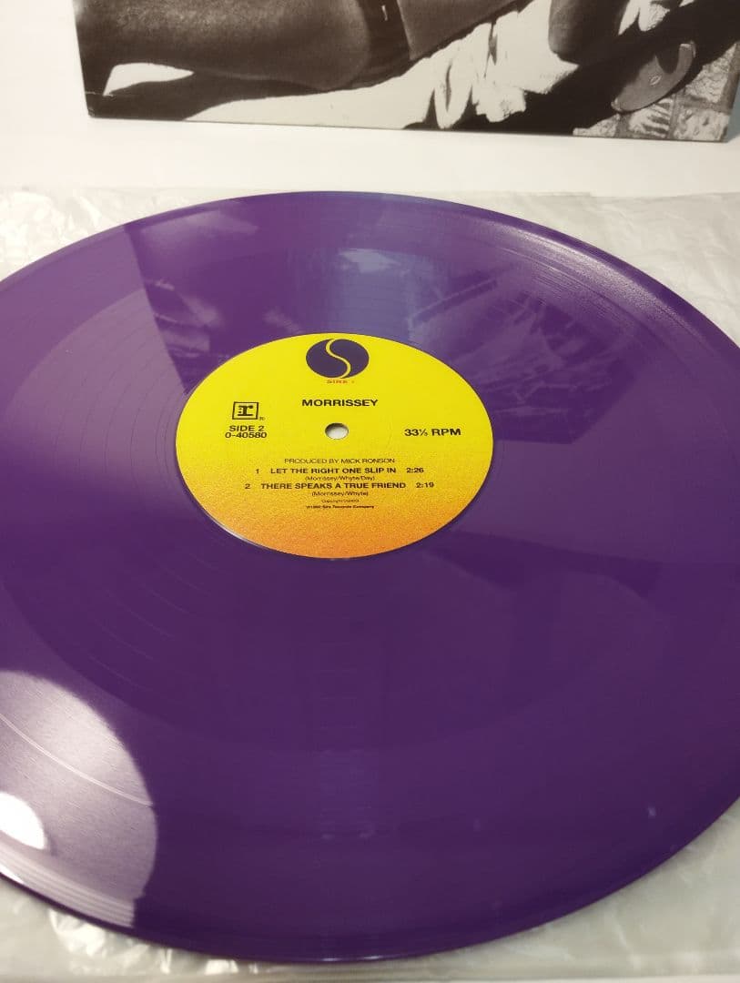 MORRISSEY TOMORROW US盤12インチ カラービニール 美品