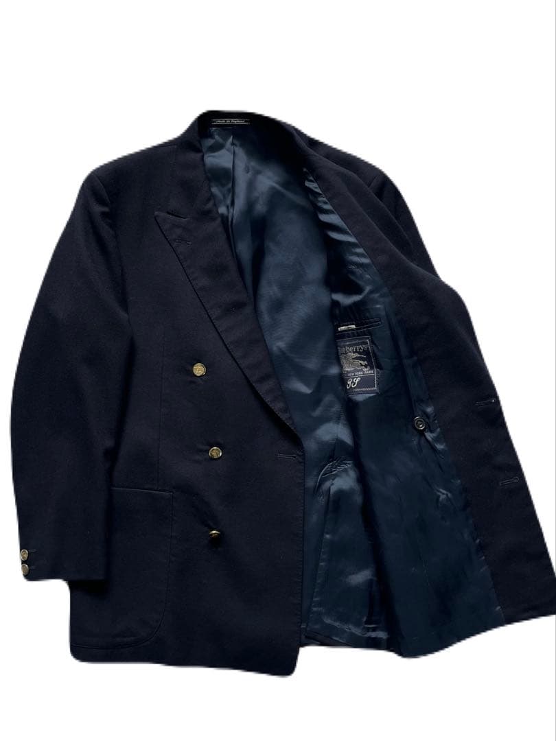 超希少 80s 英国製 Burberrys チェスターバリー ネイビーブレザー