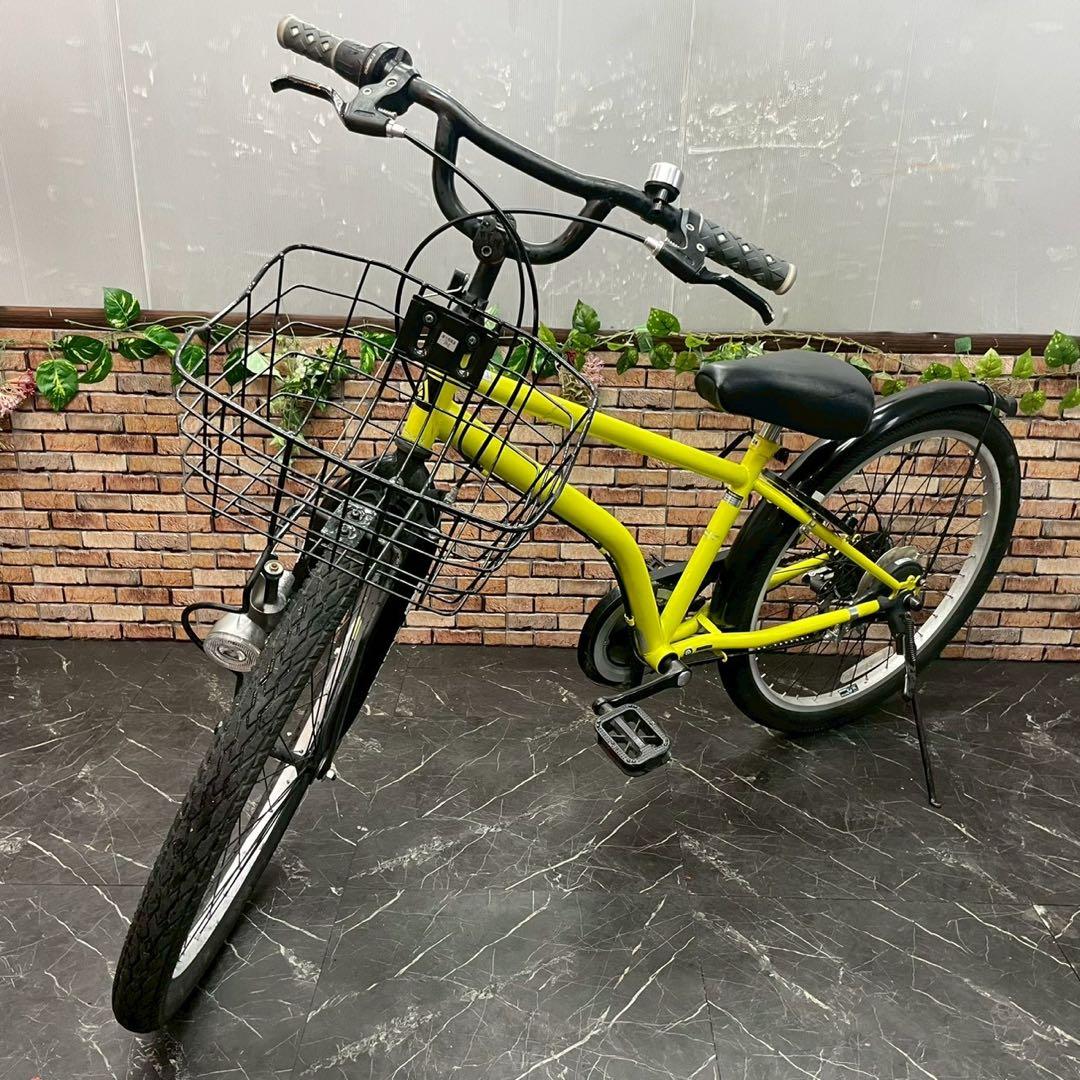 【119】子供用自転車 子供車 DRIDE イエロー 24×1.95インチ