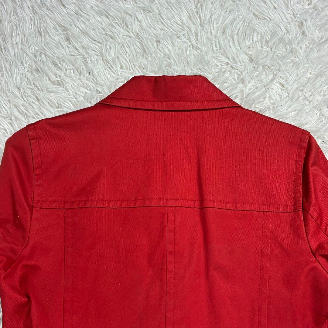 美品✨Burberry Blue Label トレンチコート ベルト レッド