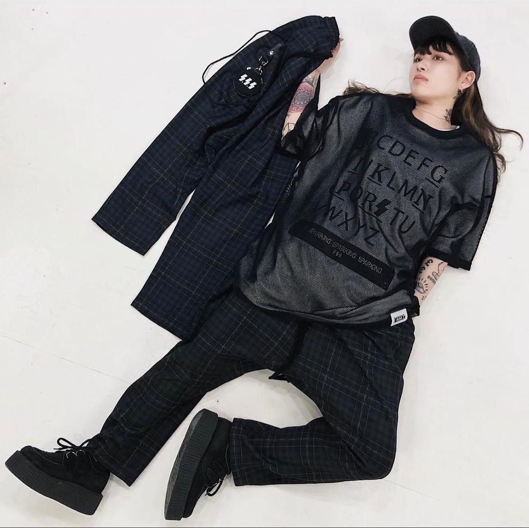 SPARKINGSPARKINGSPARKING メッシュTシャツ ステッカー