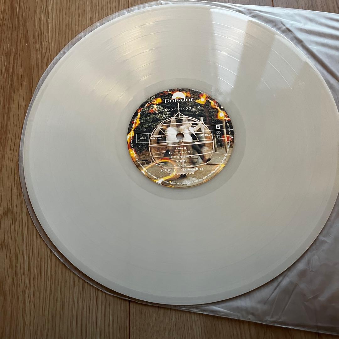 スピッツ　フェイクファー　オリジナルレコード　ホワイトクリア盤　帯付き