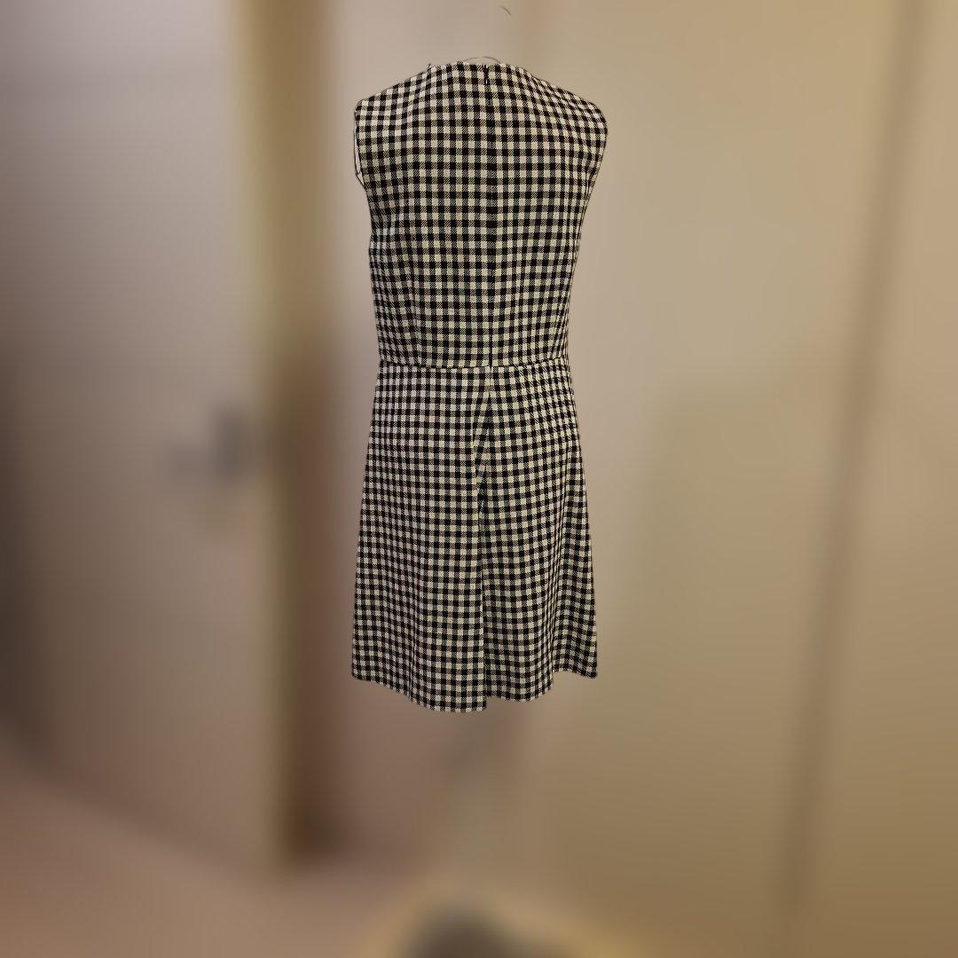 超美品❗レッドヴァレンチノチェックワンピース