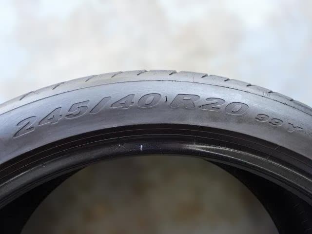7.5分山ピレリP ZERO MO 245/40R20 99Y XL中古2本