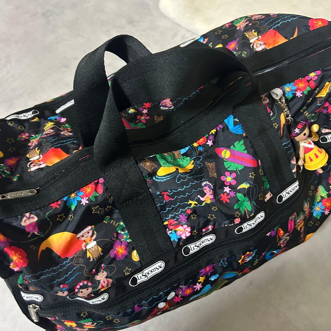 美品✨レスポートサック ボストンバッグ コラボ イッツアスモールワールド 黒