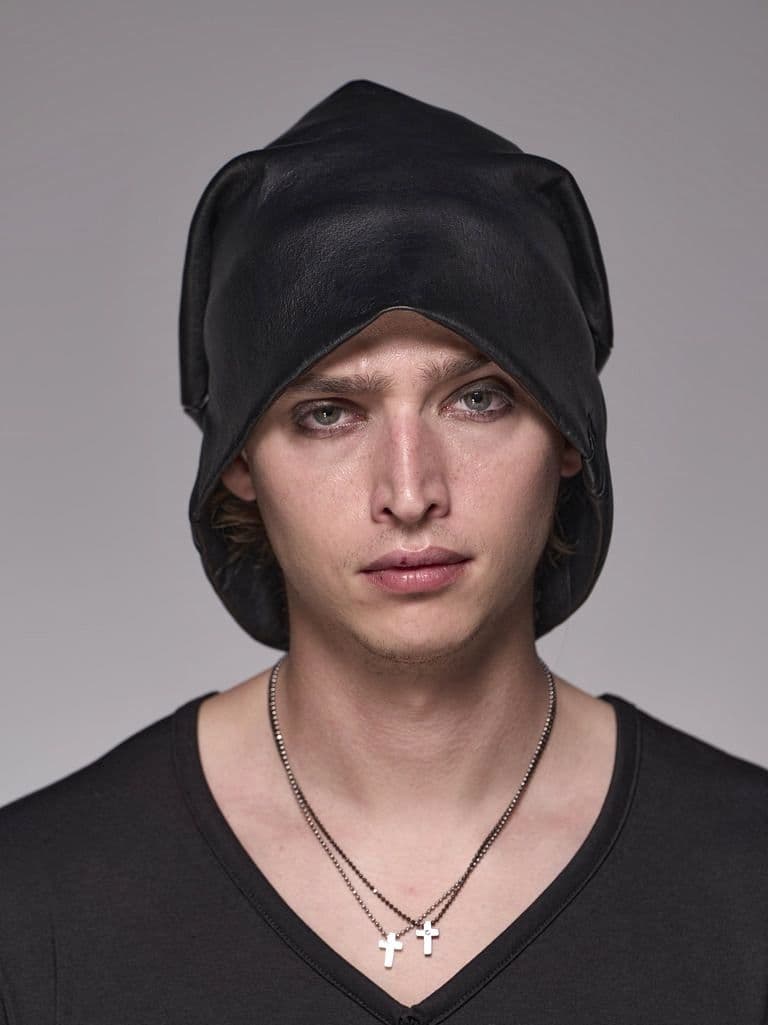 美品 キリュウキリュウ　Stretch Leather Cap レザーキャップ