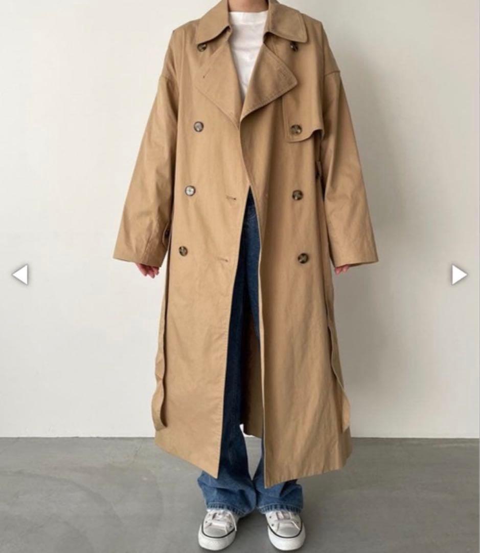 新品 CANAL JEAN ベージュ トレンチコート スプリングコート ロング