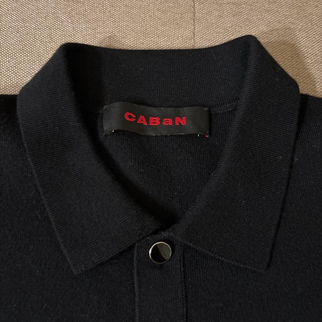 CABAN tomorrowland ポロニットセーター　黒