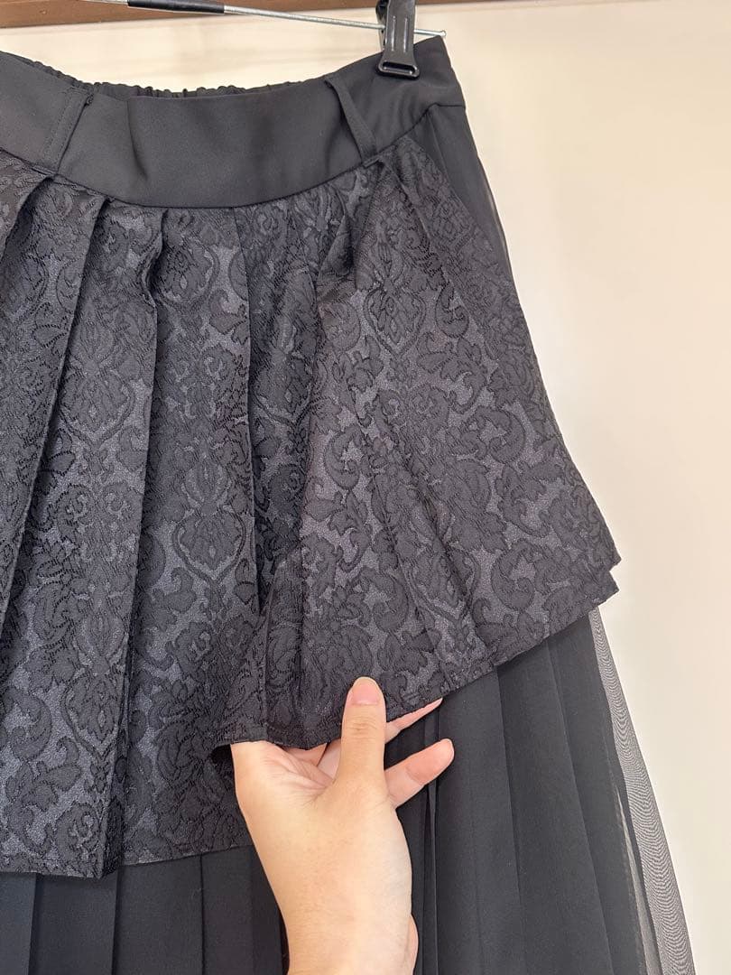 【HARE】【極美品】【値下げ可】【完売商品】ブラックプリーツスカート