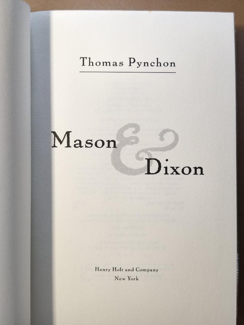 洋書 ピンチョン Mason & Dixon 1997年版【古本】