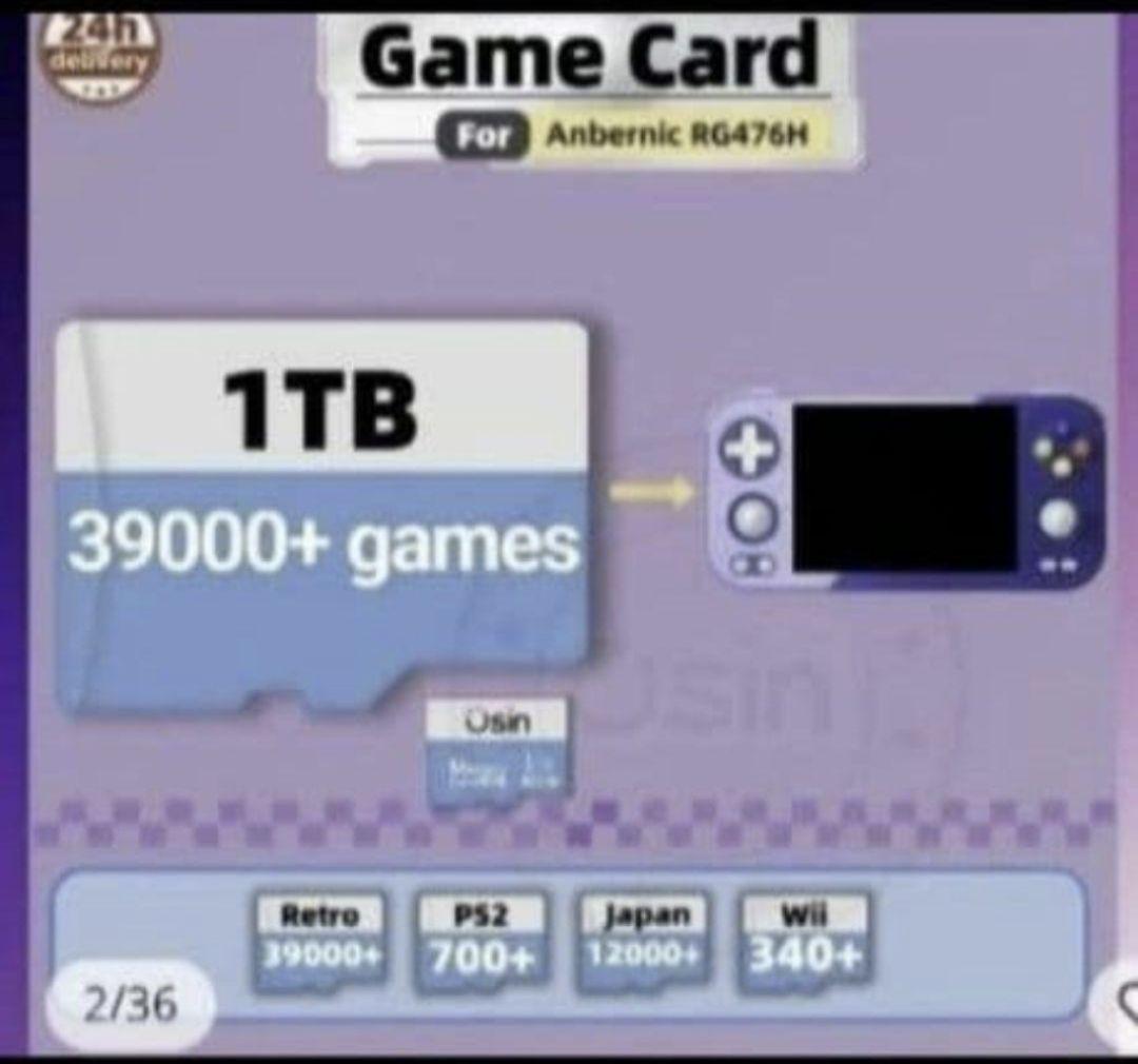 超お得　ハンドヘルドゲーム エミュレータ HDD 6TB Anbernic RG