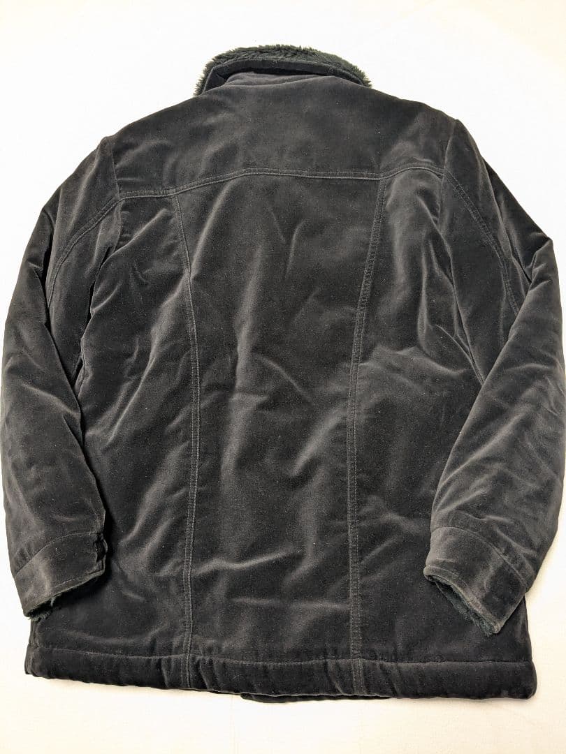 Wrangler ラングラー 裏ボア ベロアランチコート ジャケット ブラック