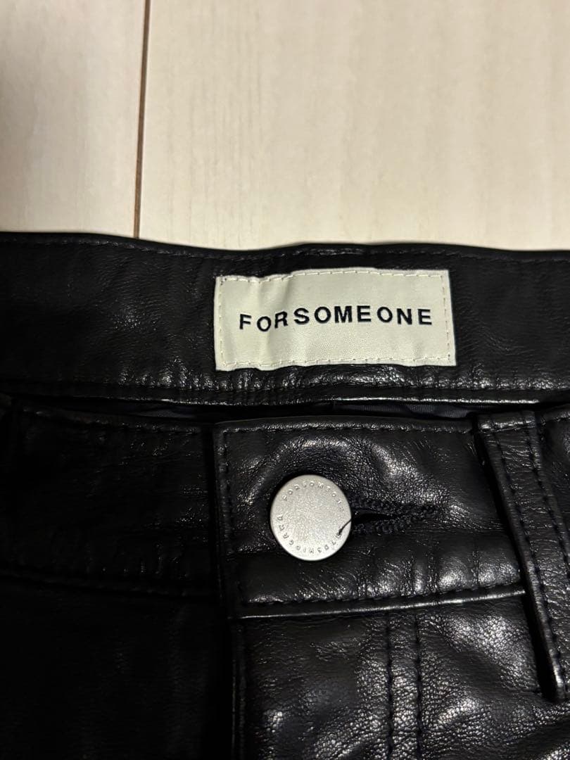 FORSOMEONE本革レザーパンツメンズMサイズ