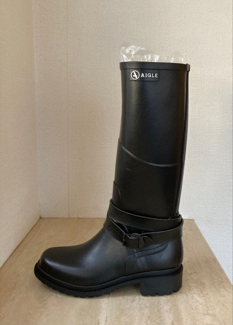 美品 AIGLE MACADAMES エーグル マカダム ロングレインブーツ