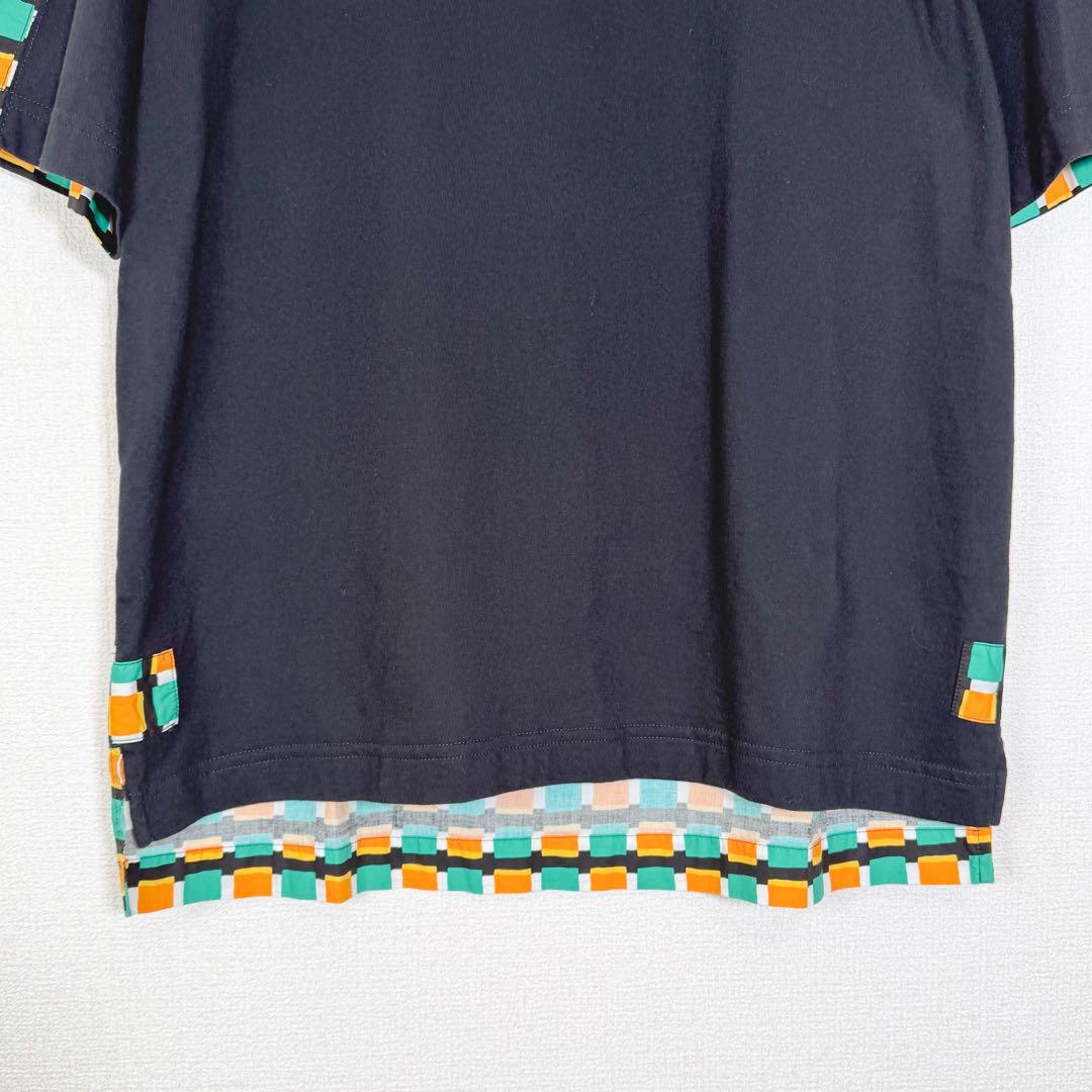 MARNI マルニ　半袖　カットソー　切り替え　柄　メンズ