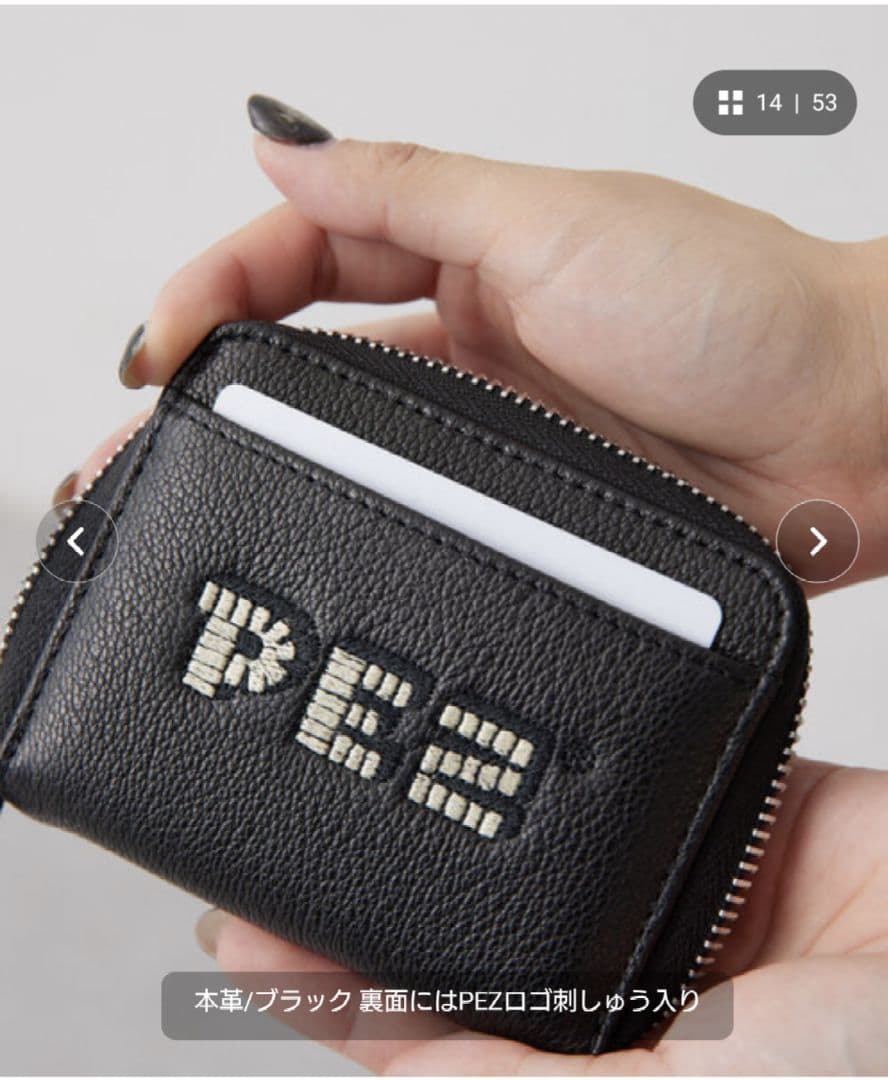 ear PAPILLONNER 財布 ゴールド PEZ perche ペルケ