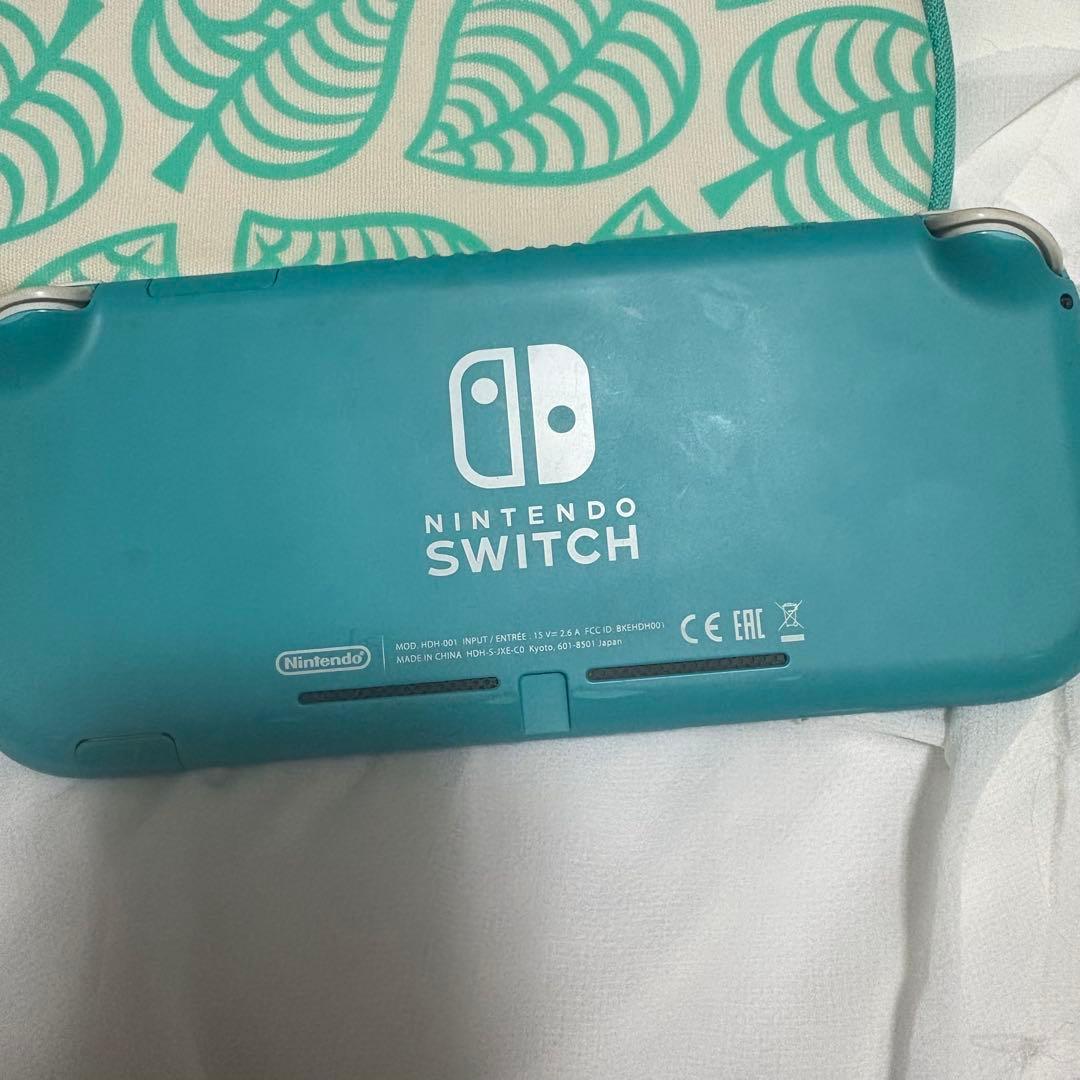Nintendo Switch Lite ターコイズ 充電器、ケース付き