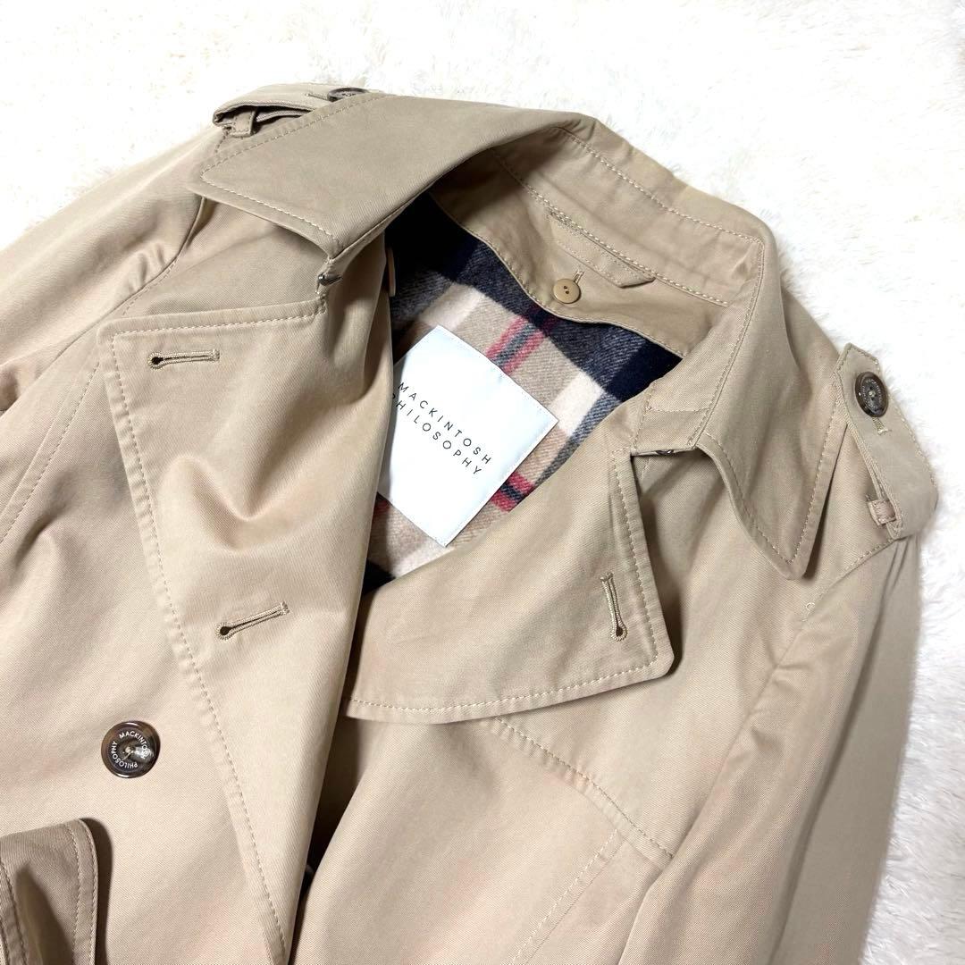 極美品 マッキントッシュ トレンチコート ベージュ 38 ライナー M ゆとり有