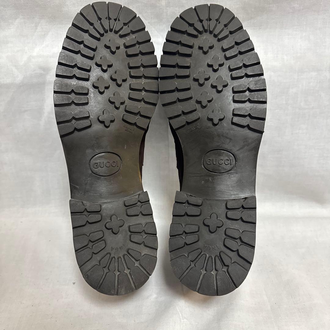 GUCCI ホースビットローファー ブラウンスエード 43.5E