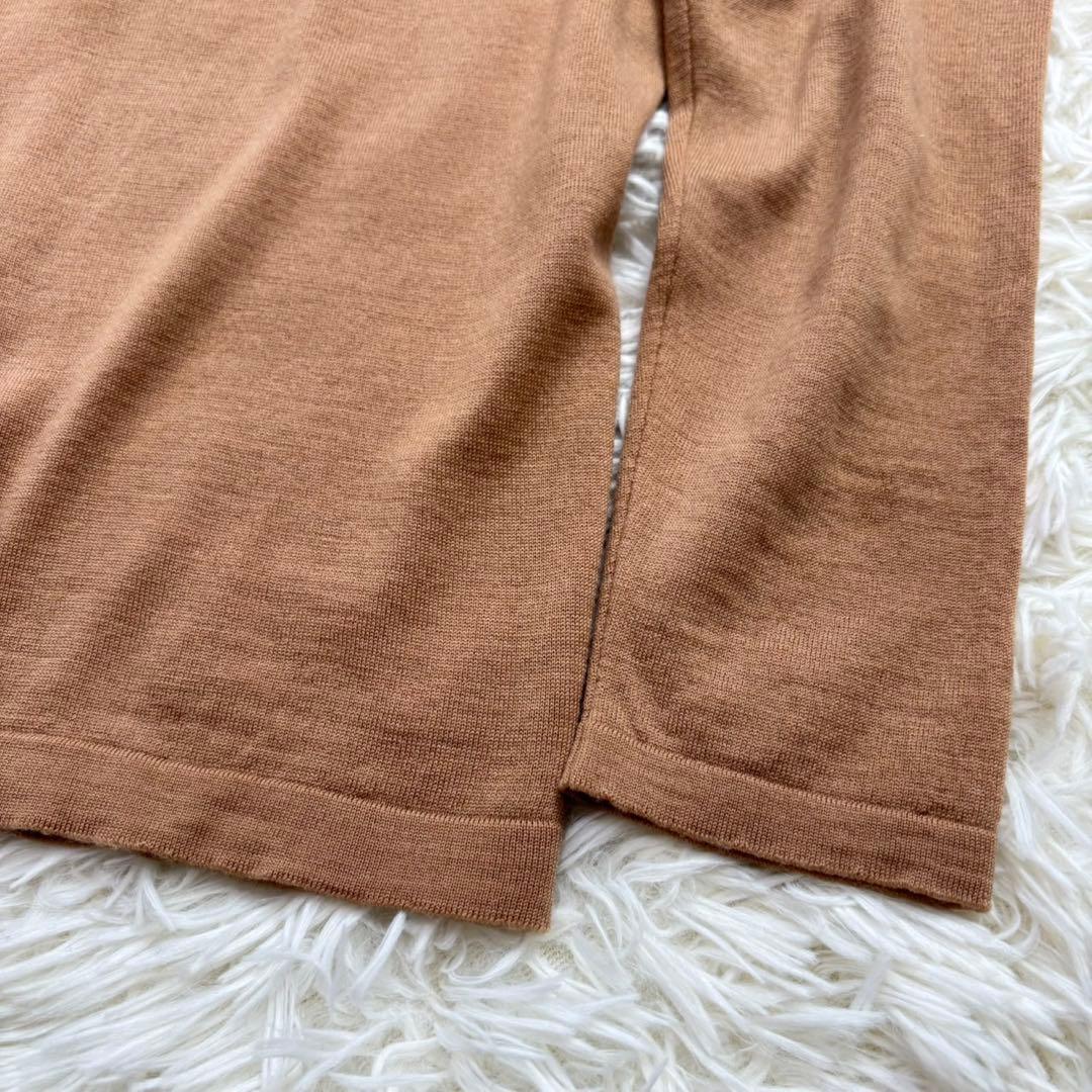 英国製　ジョンスメドレー　ケーブル編みカーディガン pure new wool