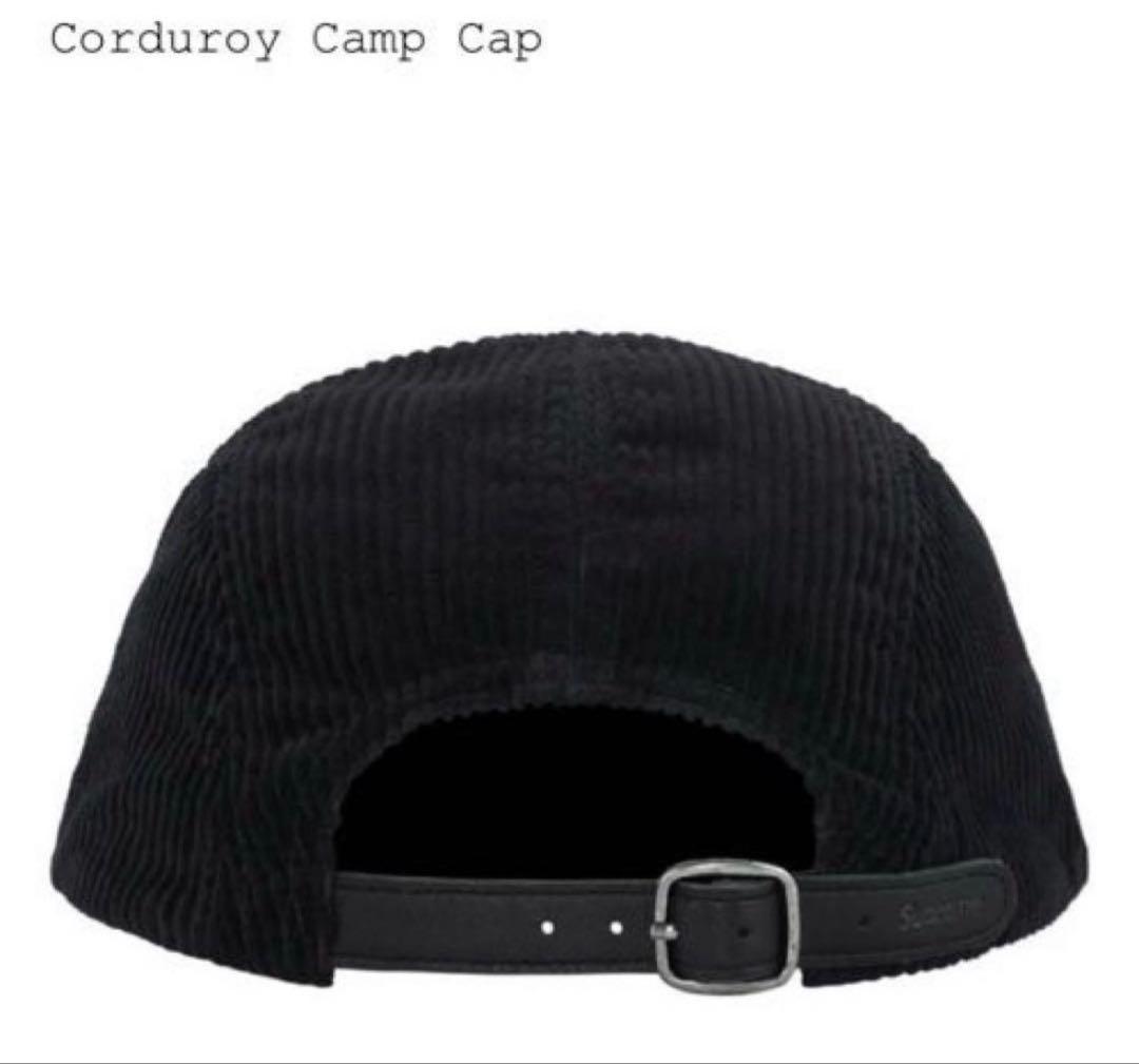 新品未使用　Supreme Corduroy Camp Cap ブラック