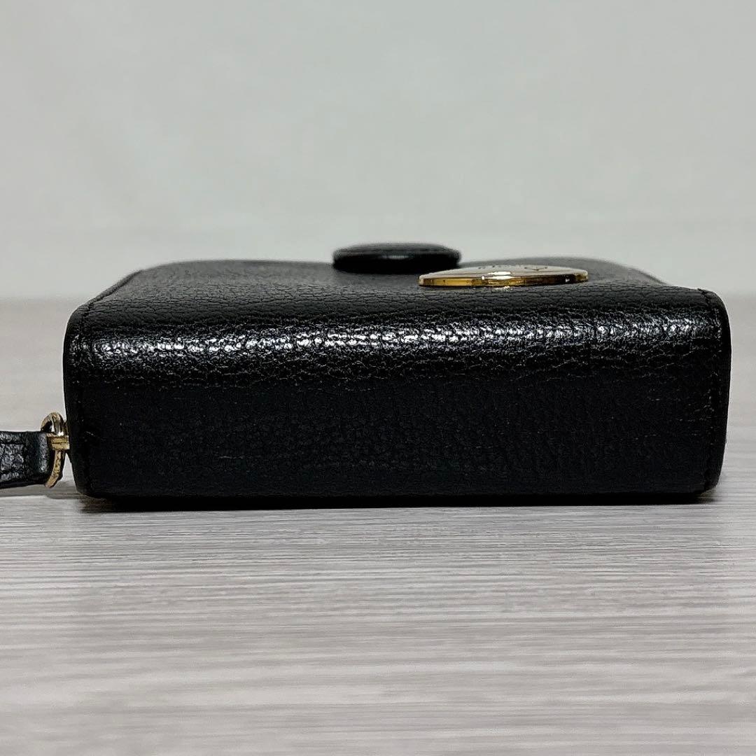 ✨美品✨ヴィヴィアンウエストウッド 2つ折り財布 がま口 ハート ブラック ロゴ