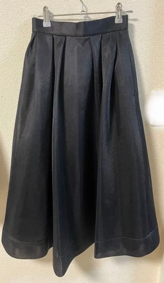 CELFORD セルフォード　ダブルラッセルボリュームスカート　BLK