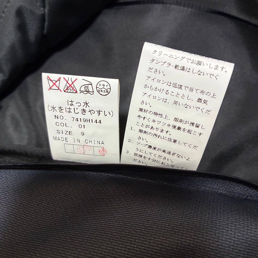 【未使用美品】n line 撥水 9号 BLACK〈定価約30,000円〉