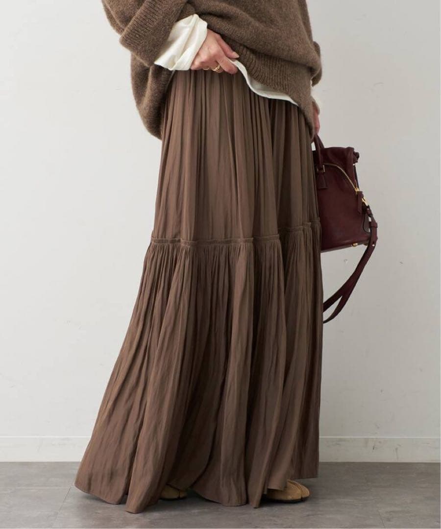 25ss Deuxieme Classe Gather Maxi スカート