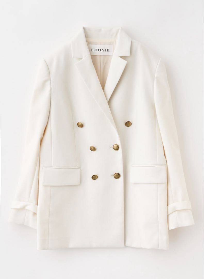 新品タグ付き　LOUNIE ベルテッドダブルジャケット