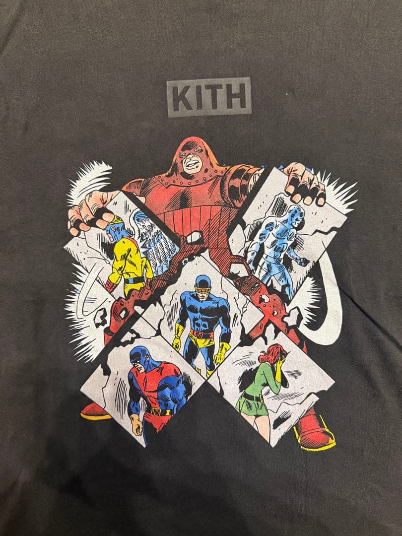 KITH × X-MEN コラボTシャツ フェードブラック M