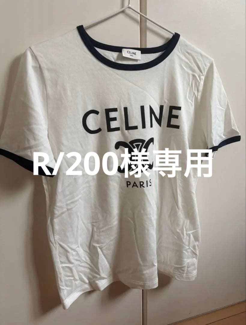 CELINE ロゴ Tシャツ ホワイト 半袖