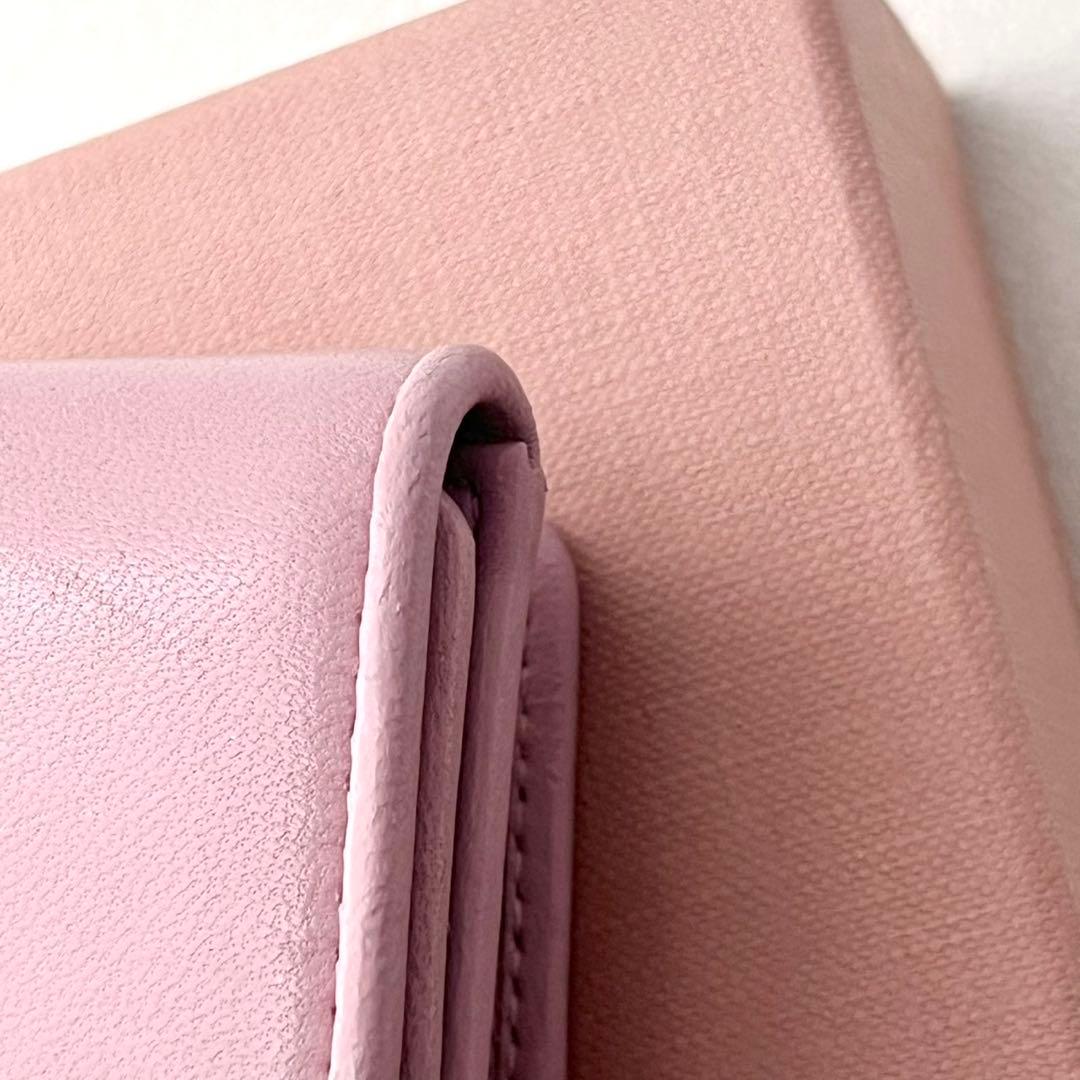 現行 miu miu ミュウミュウ マテラッセ 三つ折り財布 0203-③