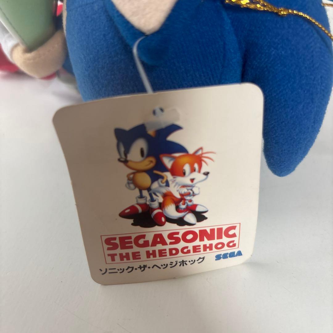 d*7様 当時物　タグ付き　ソニック　SEGA　ぬいぐるみ　プライズ品　おめかし