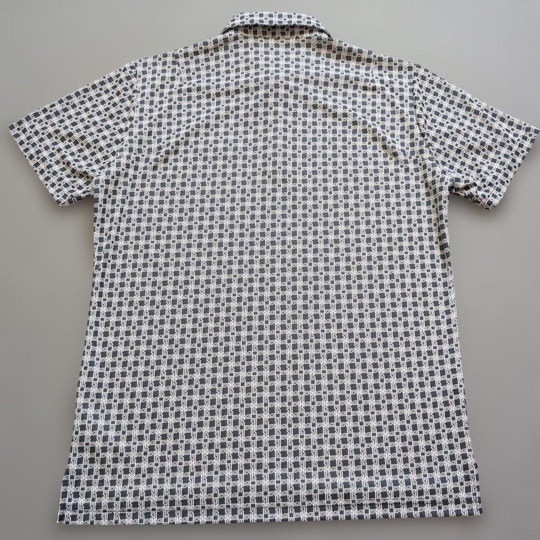 【未使用に近い】ルコックスポルティフゴルフ　速乾軽量刺繍ロゴ　ポロシャツ半袖LL