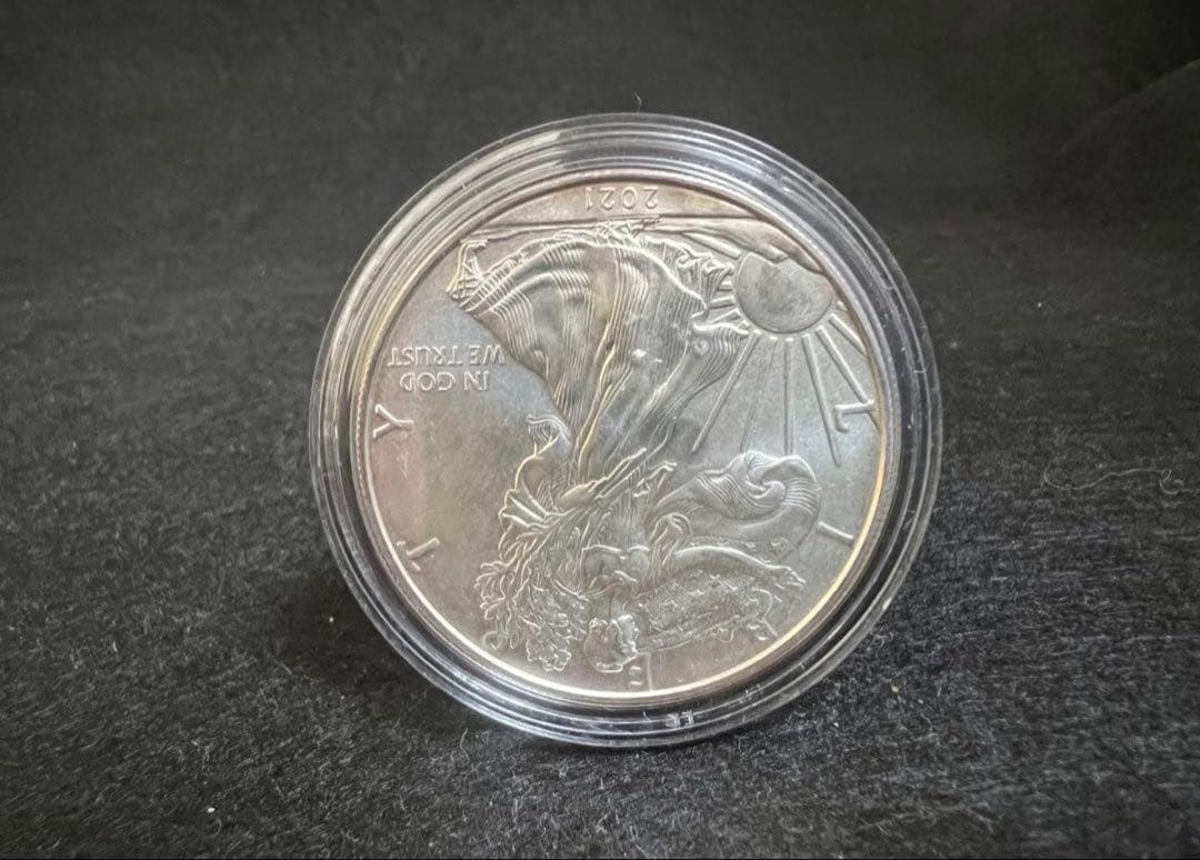2021年「イーグル•ウォーキングリバティ」純銀1オンス銀貨